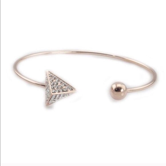 Pyramid Crystal and Rose Gold Bracelet - Picture 7 of 8